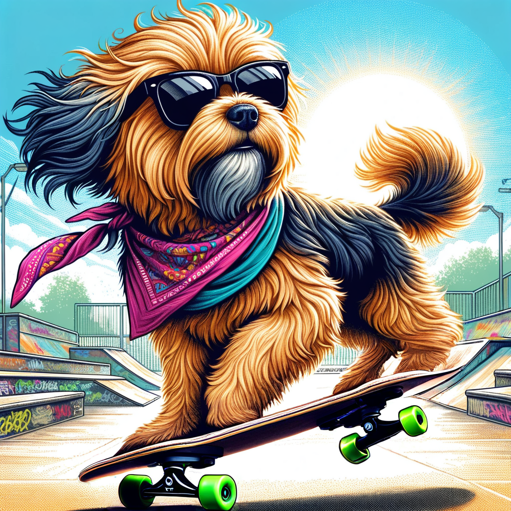 A skateboarding dog but make it cooler. Dalle-3 + SAM + Grounding DINO + SDXL Inpainting